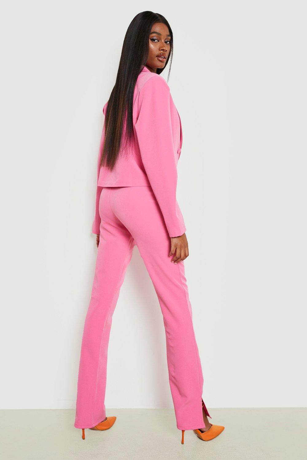 Pink skinny best sale dress pants